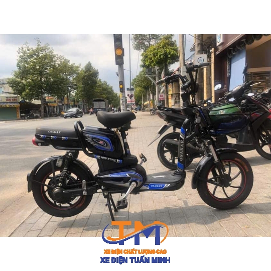 Xe Đạp Điện A10 OSAKA - Màu Đỏ Đen