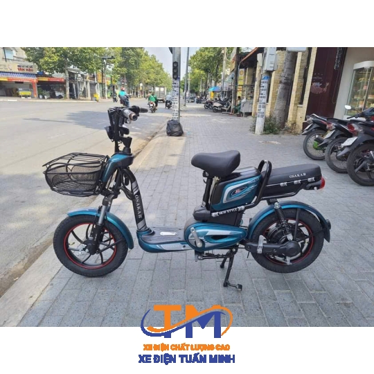 Xe Đạp Điện A10 OSAKA - Màu Đỏ Đen